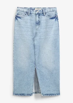 Jupe midi en jean