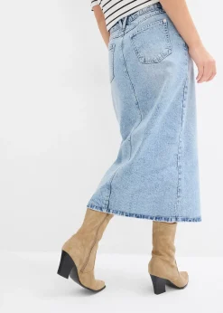 Jupe midi en jean