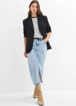 Jupe midi en jean