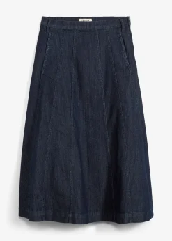 Jupe midi en jean