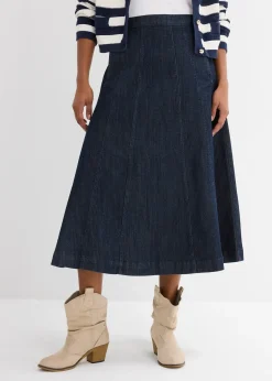 Jupe midi en jean