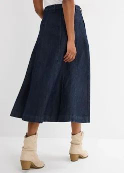 Jupe midi en jean
