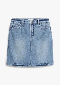 Jupe midi en jean, peu extensible