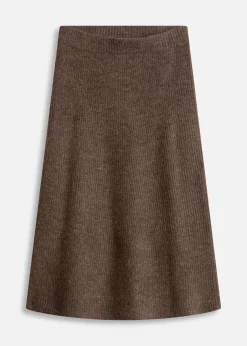 Jupe midi en maille