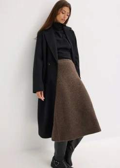 Jupe midi en maille
