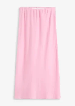 Jupe midi en satin