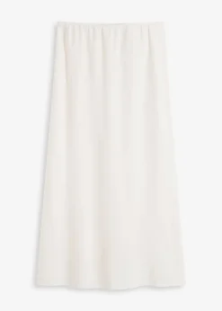 Jupe midi en satin
