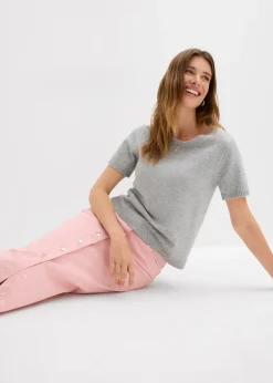 Jupe midi en twill