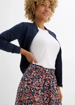 Jupe midi en viscose