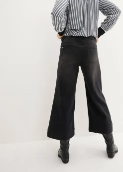 Jupe-culotte 7/8 en jean extensible ultra-doux