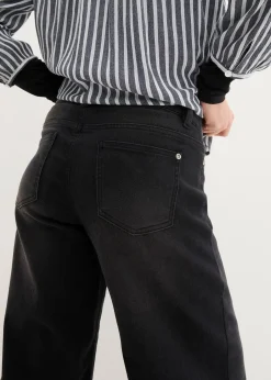 Jupe-culotte 7/8 en jean extensible ultra-doux