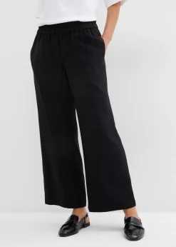 Jupe-culotte douce en viscose mélangée