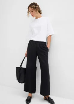 Jupe-culotte douce en viscose mélangée