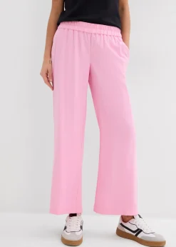 Jupe-culotte douce en viscose mélangée