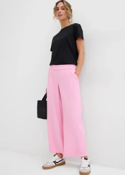 Jupe-culotte douce en viscose mélangée