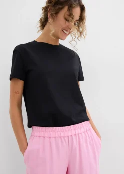 Jupe-culotte douce en viscose mélangée