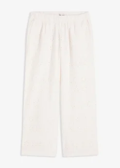 Jupe-culotte en broderie anglaise
