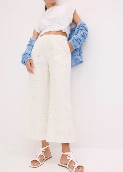 Jupe-culotte en broderie anglaise