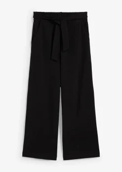 Jupe-culotte en coton avec taille élastiquée