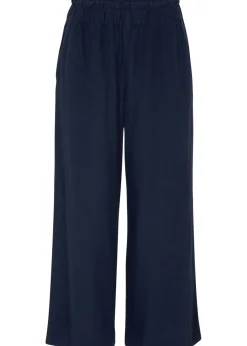 Jupe-culotte en lin, longueur mollet