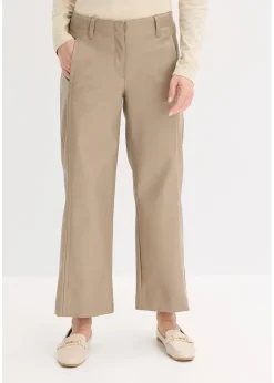Jupe-culotte en tissu enduit