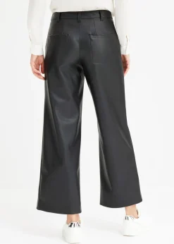 Jupe-culotte en tissu enduit