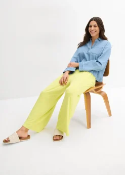 Jupe-culotte en viscose fluide