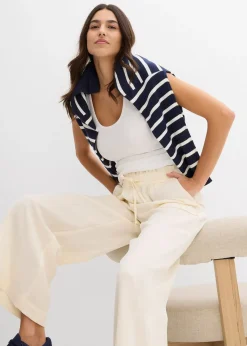 Jupe-culotte fluide en Lyocell mélangé