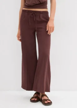 Jupe-culotte fluide en viscose mélangée
