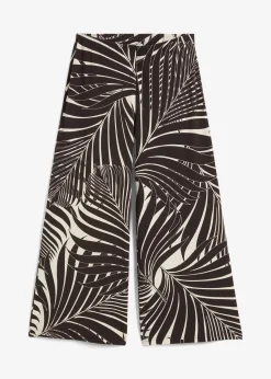 Jupe-culotte fluide en viscose mélangée