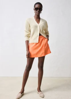 Jupe-short 100% lin
