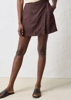 Jupe-short 100% lin