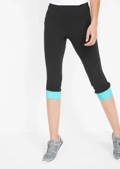 Legging capri à finitions contrastantes