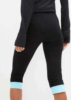 Legging capri à finitions contrastantes