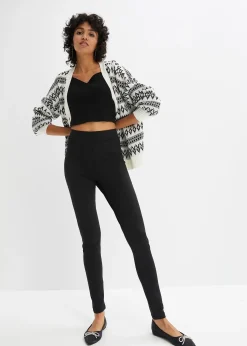 Legging thermique taille haute à large ceinture élastiquée
