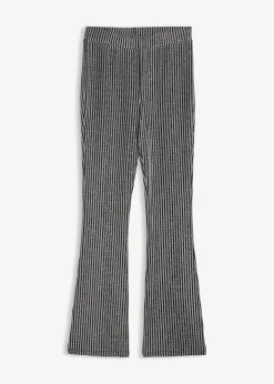 Legging évasé effet lurex