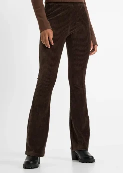 Legging évasé en velours côtelé