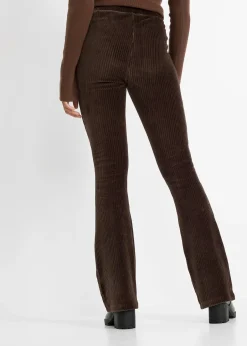 Legging évasé en velours côtelé