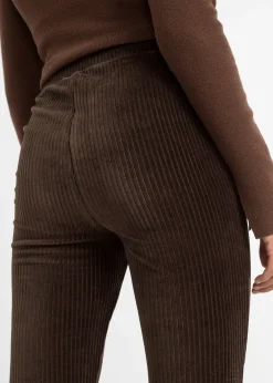 Legging évasé en velours côtelé
