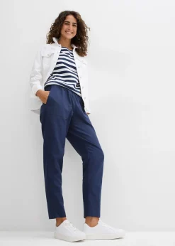 Léger pantalon jogger en lin mélangé