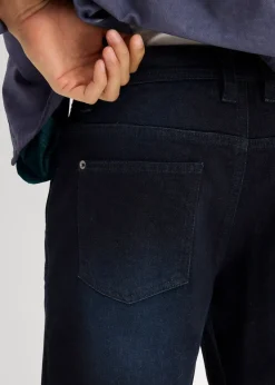 Long bermuda en jean extensible, Regular