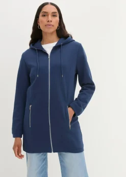 Long sweat zippé avec poches zippées