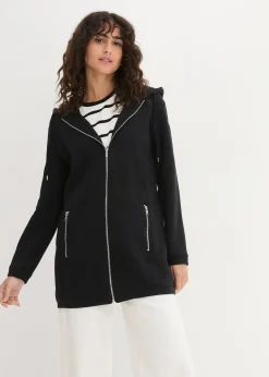 Long sweat zippé avec poches zippées