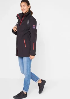 Longue parka en softshell extensible et déperlant