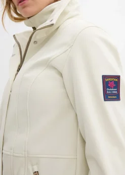 Longue parka en softshell extensible et déperlant