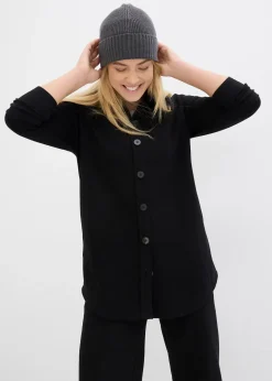 Longue veste molletonnée à poches