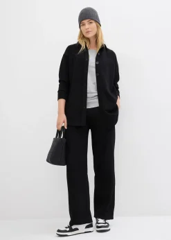 Longue veste molletonnée à poches