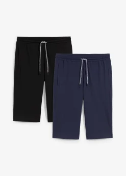Lot de 2 bermudas en jersey 100% coton