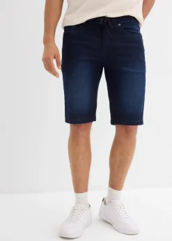 Lot de 2 bermudas en sweat effet jean, Regular