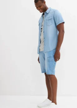 Lot de 2 bermudas loose en denim léger 100% coton